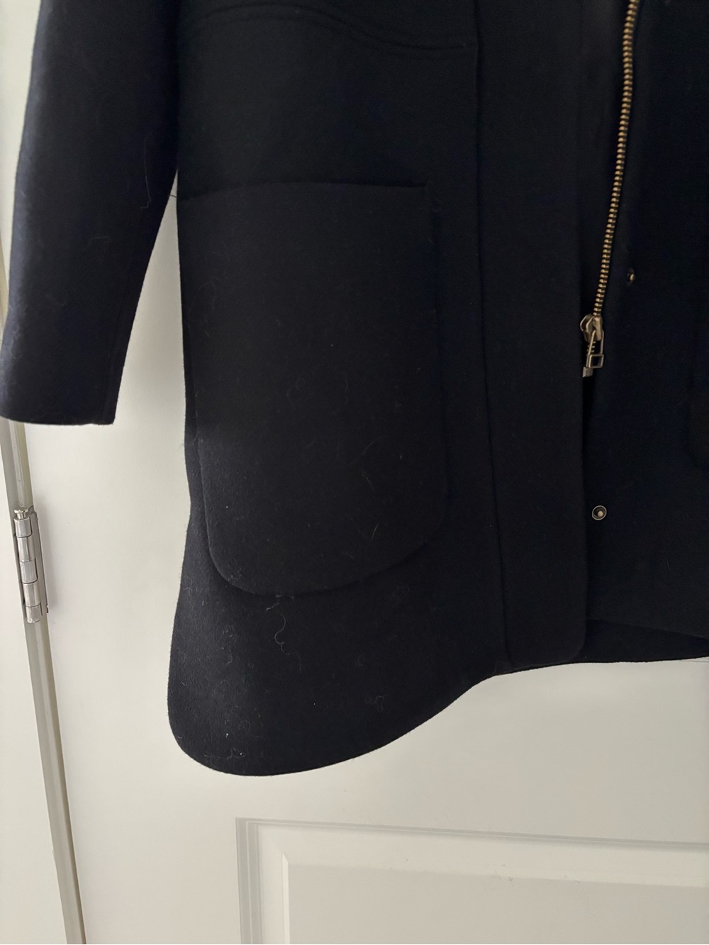 Madewell Estate Cocoon Wool Cashmere Coat Insuluxe Fabric Medium Black - Picture 8 of 12